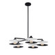 Kalco - 516271WMB - LED Chandelier - Fresno - White and Matte Black
