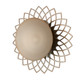 Kalco - 516921BCG - Two Light Wall Sconce - Helia - Brushed Champagne Gold