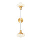 Kalco - 517421WNB - LED Wall Sconce - Tres - White and New Brass