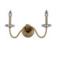 Kalco - 517721HBR - Two Light Wall Sconce - Venus - Historic Brass