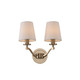Kalco - 518921BCG - Two Light Wall Sconce - Curva - Brushed Champagne Gold