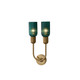 Kalco - 519621STB - Two Light Wall Sconce - Verde - Satin Brass