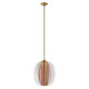 Kalco - 521055WB - LED Pendant - Tulipa - Winter Brass