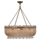 Kalco - 523456WB - Ten Light Pendant - Camellia - Winter Brass