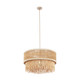 Kalco - 524855JT - Six Light Pendant - NATURALE - Jute