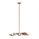 Kalco - 525556PABW - Six Light Chandelier - SPIRA - Pearlized Antique Brass W/ White