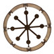 Button Six Light Pendant (526855PABMG)