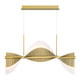 Eurofase - 47125-018 - LED Linear Chandelier - Voltik - Matte Gold