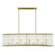 Eurofase - 47240-018 - Ten Light Linear Chandelier - Glasbury - Gold