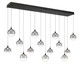 Eurofase - 48939-027 - LED Linear Chandelier - Iissa - Matte Black