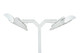 Eurofase - EF3908PMDW - Pole Mount With Double Crossbar - Pole Mount - White