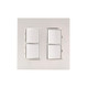Eurofase - EFDWPW - Dual Duplex Stack Switch - On/Off Switch - White