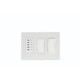 Eurofase - EFSWTD2 - Two Dimmers and One Timer - Timer & Dimmer - White