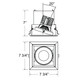 26W Multi LED Recessed Fixture (TE131LED-30-2-02)
