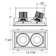 26W Multi LED Recessed Multiple (TE132LED-30-4-01)