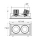 26W Multi LED Recessed Multiple (TE132LED-35-2-0N)