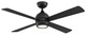Fanimation - FP7652BL - 52 Ceiling Fan - Kwad 52 - Black