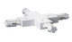 Nuvo Lighting - TP150 - X Joiner - Track Parts - White