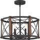 Quoizel - BRO1720MK - Six Light Semi-Flush Mount - Baron - Marcado Black