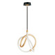 ET2 - E25092-01BKGLD - LED Mini Pendant - Mobius - Black / Gold