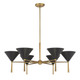 Cortan Six Light Chandelier (10316-855)