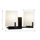 Mirelle Two Light Vanity (12432-899)
