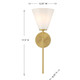 Blair One Light Wall Sconce (9-4010-1-322)
