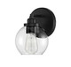 Carson One Light Wall Sconce (9-4050-1-BK)