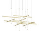 Sonneman - 2109.14 - LED Pendant - Labyrinth - Brass