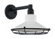 Nuvo Lighting - 60-7052 - One Light Outdoor Wall Mount - Blue Harbor - Gloss White / Textured Black