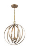 Nuvo Lighting - 60-7057 - Three Light Pendant - Pendleton - Burnished Brass