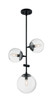Nuvo Lighting - 60-7134 - Three Light Pendant - Sky - Matte Black