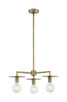 Nuvo Lighting - 60-7243 - Three Light Chandelier - Bizet - Vintage Brass