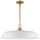 Nuvo Lighting - 60-7486 - One Light Pendant - Colony - Matte White / Burnished Brass