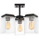 Crossroads Three Light Semi Flush Mount (60-7658)