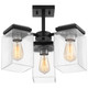 Crossroads Three Light Semi Flush Mount (60-7658)