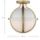 Lincoln One Light Semi Flush Mount (60-7663)