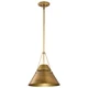 Nuvo Lighting - 60-7776 - One Light Pendant - Adina - Natural Brass