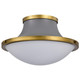 Nuvo Lighting - 60-7916 - Three Light Flush Mount - Lafayette - Matte Gray