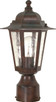 Nuvo Lighting - 60-995 - One Light Post Lantern - Cornerstone - Old Bronze