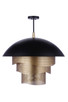 Craftmade - P1011FBMG-LED - LED Pendant - Sculptural Statement Pendants - Flat Black/Matte Gold