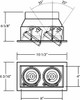 GU10 MULTI MULT,GU10,TRM,2LT,50W,WHT/BLK (TE112GU10-02)