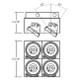 GU10 MULTI MULT,GU10,TRIMLSS,4LT,50W,WHT (TE214BGU10-02)