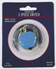 Craftmade - TSS-302 - Dual/Triple Capacitor Switch - Single Capacitor fan Switch - Satin Brass