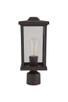 Resilience Lanterns One Light Post Mount (ZA2415-BZ-C)