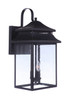 Crossbend Three Light Outdoor Wall Mount (ZA3134-DBG)