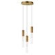 ET2 - E11013-144GLD - LED Pendant - Reeds - Gold