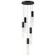 ET2 - E11015-144BK - LED Pendant - Reeds - Black