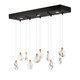 ET2 - E11076-122BKPG - LED Linear Pendant - Pebble - Black / Polished Gold