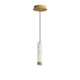 ET2 - E11202-WAGLD - LED Pendant - Aragon - White Alabaster / Gold